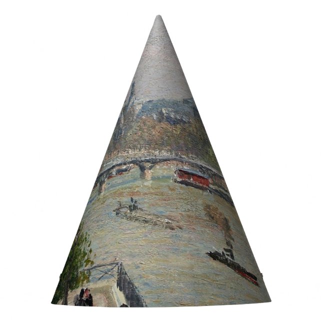 The Louvre, Spring  Camille Pissarro    Party Hat (Front)