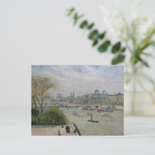 The Louvre, Spring  Camille Pissarro   Postcard