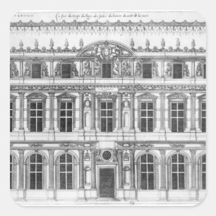 The Louvre Square Sticker