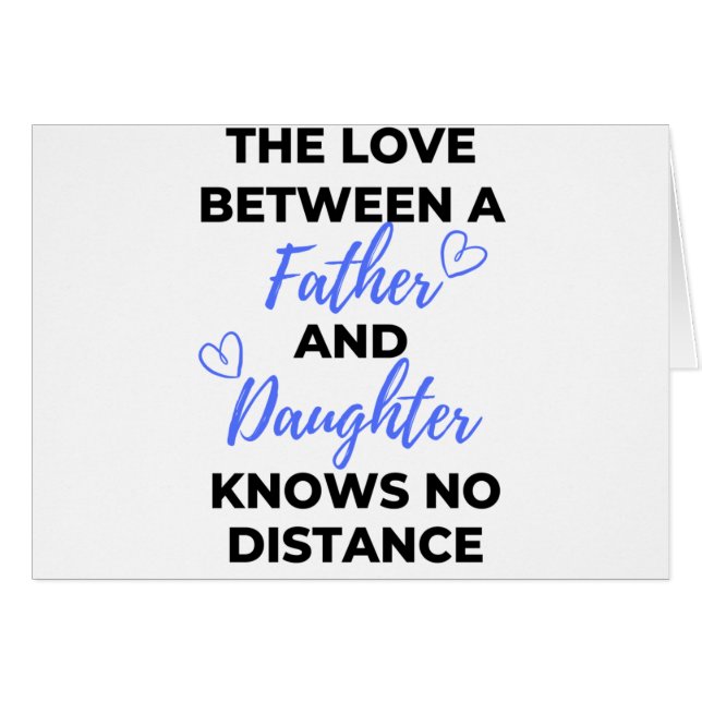 The Love Between A Father And Daughter Black (Front Horizontal)
