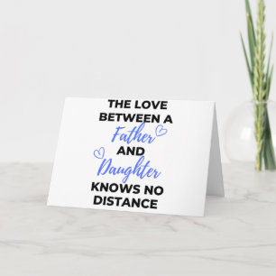 The Love Between A Father And Daughter Black Holiday Card