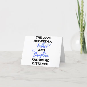 The Love Between A Father And Daughter Black Holiday Card