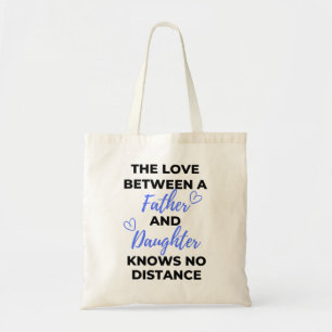 The Love Between A Father And Daughter Black Tote Bag