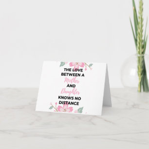 The Love Between A Mother And Daughter Knows black Holiday Card