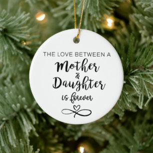 The Love Between a Mother & Daughter Ceramic Tree Decoration