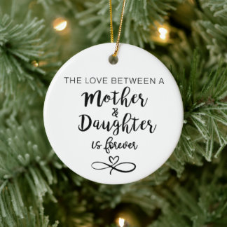 The Love Between a Mother & Daughter Ceramic Tree Decoration