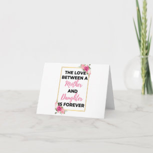 The Love Between A Mother & Daughter Is Forever bl Holiday Card