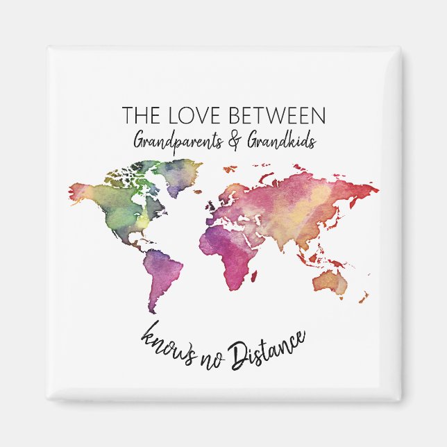the love between grandparents and grandkids magnet (Front)
