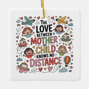 The Love Between Mother And Child Ceramic Ornament