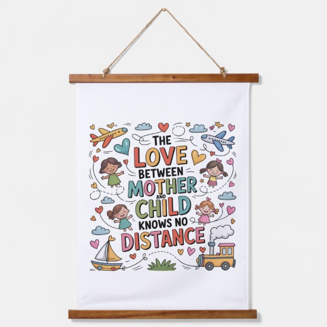 The Love Between Mother And Child Hanging Tapestry (Front)