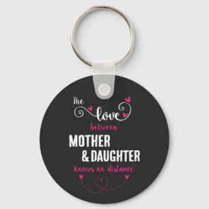 The love between mother and daughter distance key ring