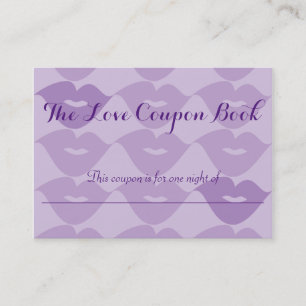 The Love Coupons Book Discount Card