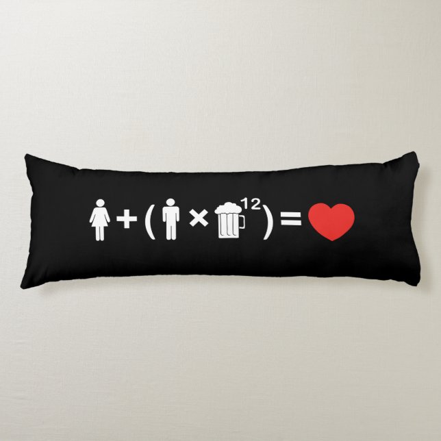 The Love Equation for Men Body Cushion (Front)