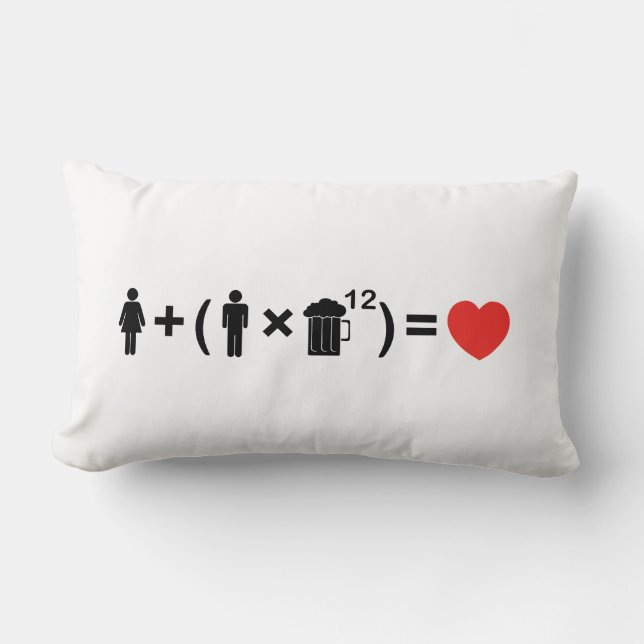 The Love Equation for Men Lumbar Cushion (Front)