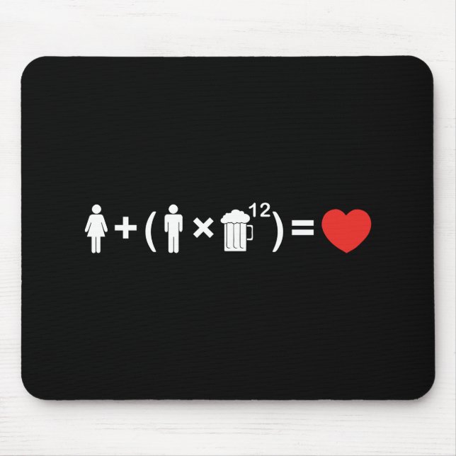 The Love Equation for Men Mouse Mat (Front)