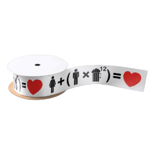 The Love Equation for Men Satin Ribbon