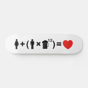The Love Equation for Men Skateboard