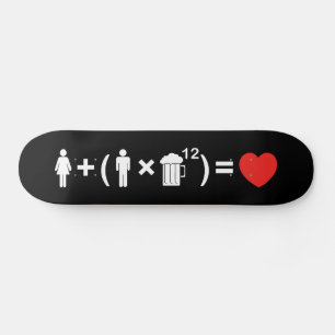 The Love Equation for Men Skateboard