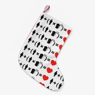 The Love Equation for Men Small Christmas Stocking