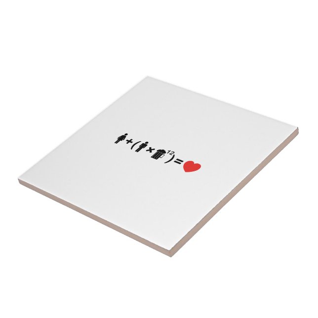 The Love Equation for Men Tile (Side)
