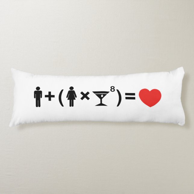 The Love Equation for Women Body Cushion (Front)