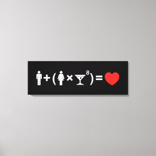 The Love Equation for Women Canvas Print