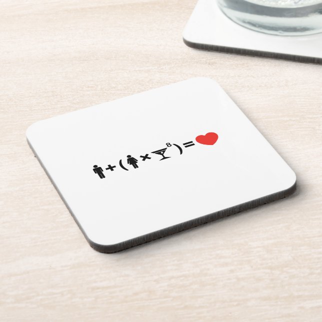 The Love Equation for Women Coaster (Left Side)