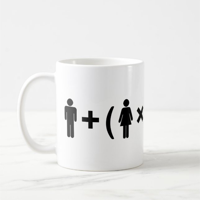 The Love Equation for Women Coffee Mug (Left)