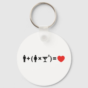 The Love Equation for Women Key Ring