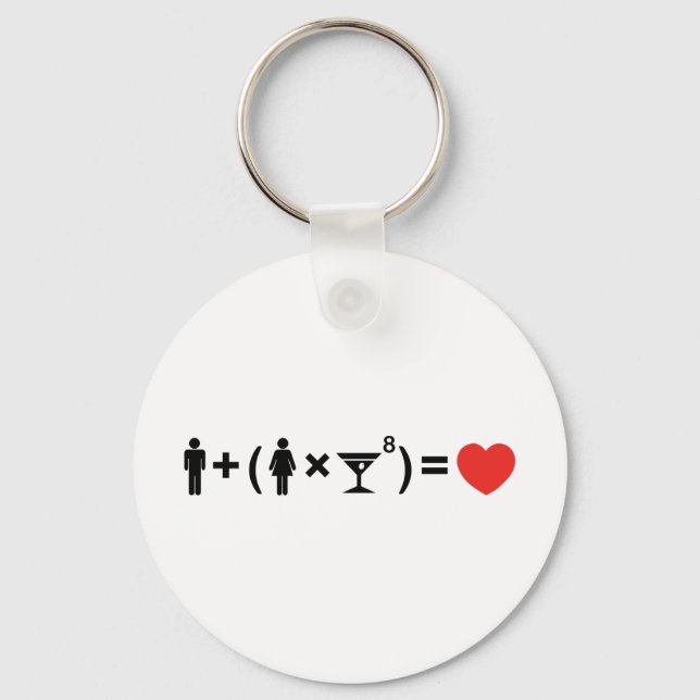 The Love Equation for Women Key Ring (Front)