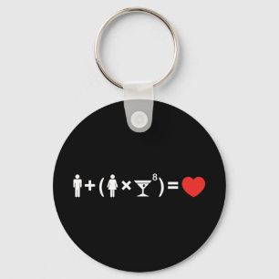 The Love Equation for Women Key Ring