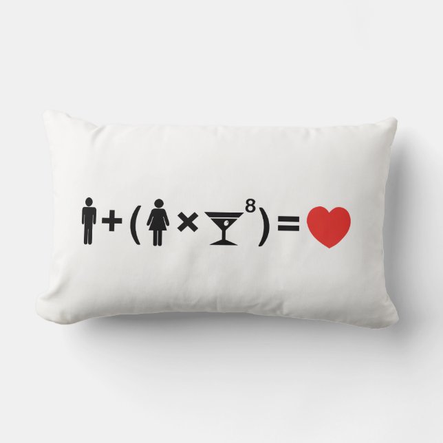 The Love Equation for Women Lumbar Cushion (Front)