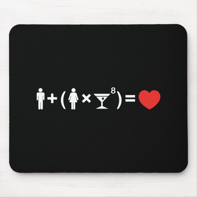 The Love Equation for Women Mouse Mat (Front)