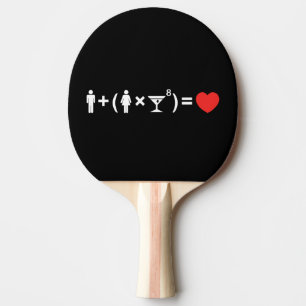 The Love Equation for Women Ping Pong Paddle