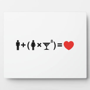 The Love Equation for Women Plaque