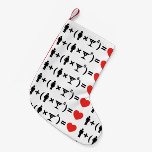 The Love Equation for Women Small Christmas Stocking