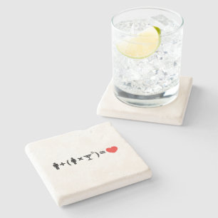 The Love Equation for Women Stone Coaster