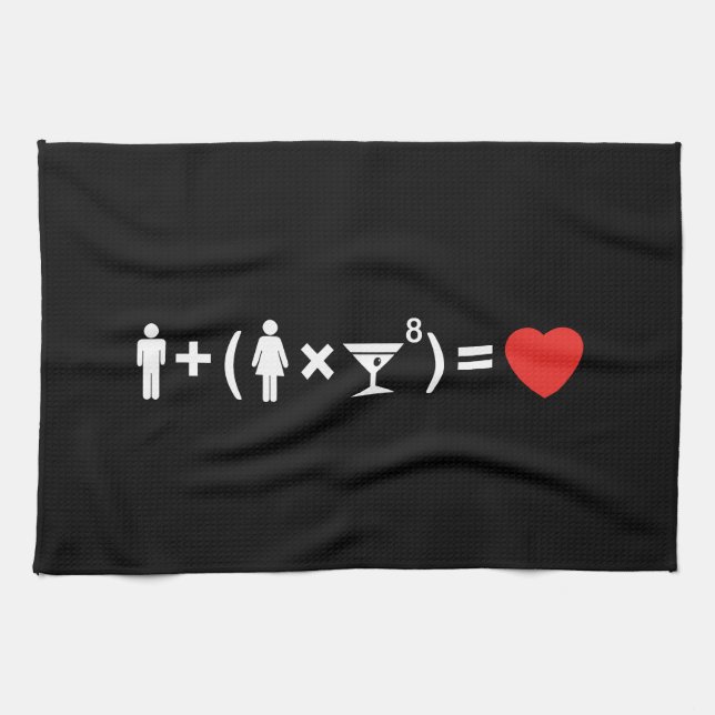 The Love Equation for Women Tea Towel (Horizontal)