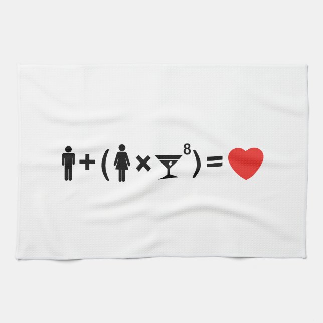 The Love Equation for Women Tea Towel (Horizontal)