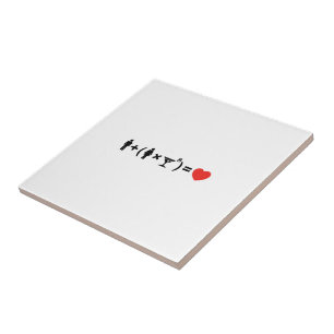 The Love Equation for Women Tile