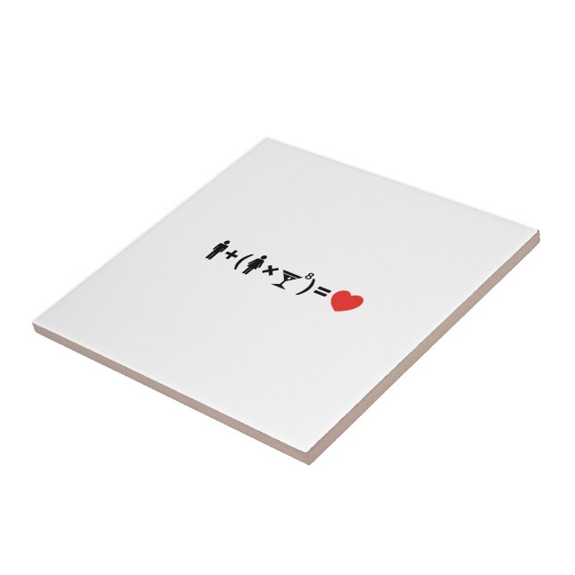 The Love Equation for Women Tile (Side)