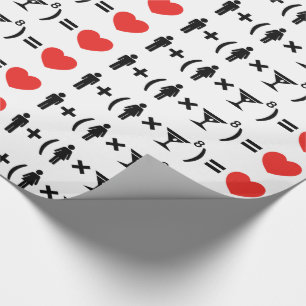 The Love Equation for Women Wrapping Paper