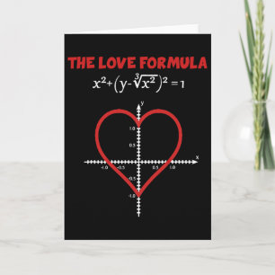 The Love Formula Math T Shirt For Valentine Day Fu Card