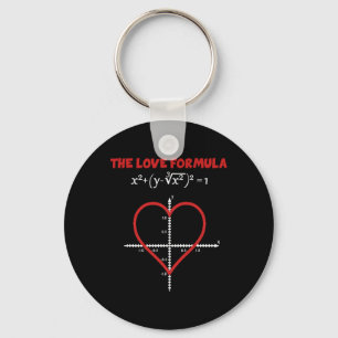 The Love Formula Math T Shirt For Valentine Day Fu Key Ring