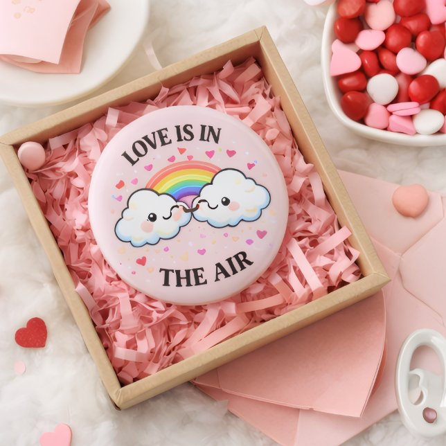 The Love In The Air Pin Button — Valentine's Day  (Creator Uploaded)