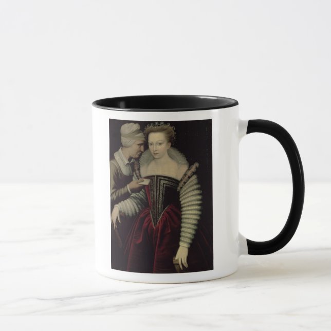 The Love Letter, a Lady with her Maid Mug (Right)