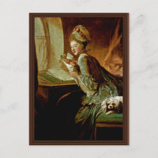The Love Letter,  By Fragonard, Jean-Honoré (Best Postcard