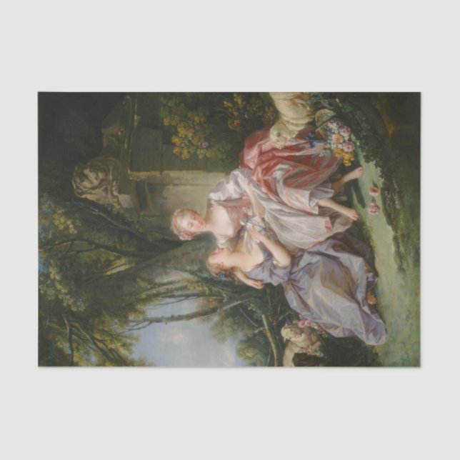 The Love Letter by Francois Boucher Tissue Paper (Front)