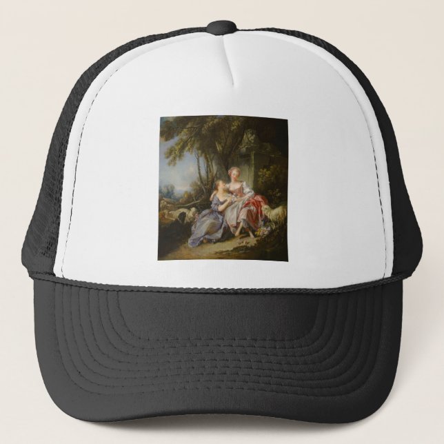 The Love Letter By François Boucher Trucker Hat (Front)