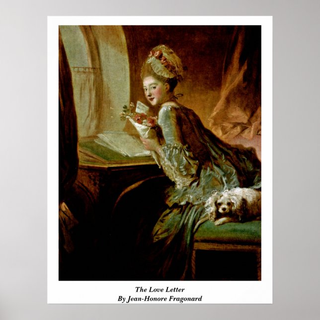 The Love Letter By Jean-Honore Fragonard Poster (Front)